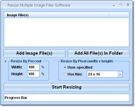 Resize Multiple Image Files Software screenshot